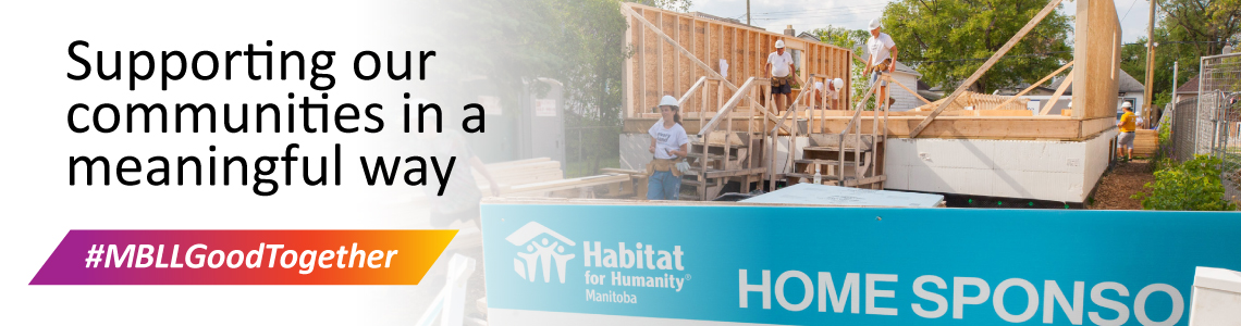 house being built by Habitat for Humanity Manitoba