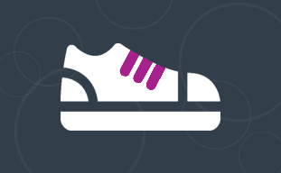 Graphic of running shoe