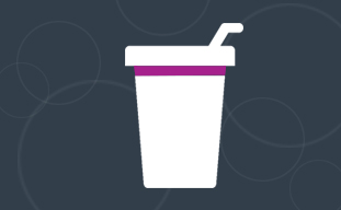 Graphic of a cup and straw