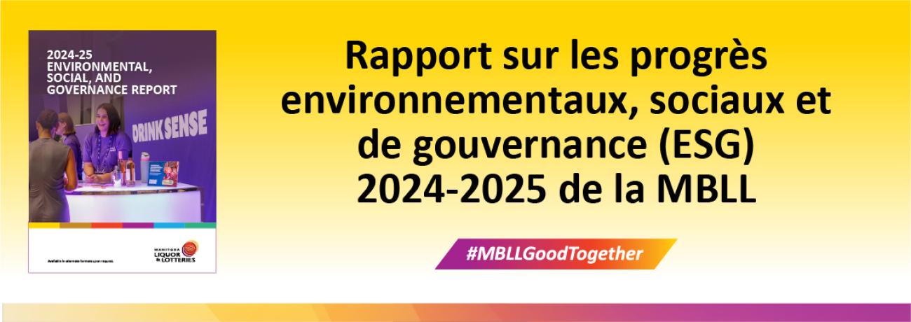 Rappor sur les progres ESG 2024-2025 de la MBLL